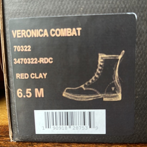 Frye Veronica Combat Boot Red Clay 6.5 - Picture 5 of 12